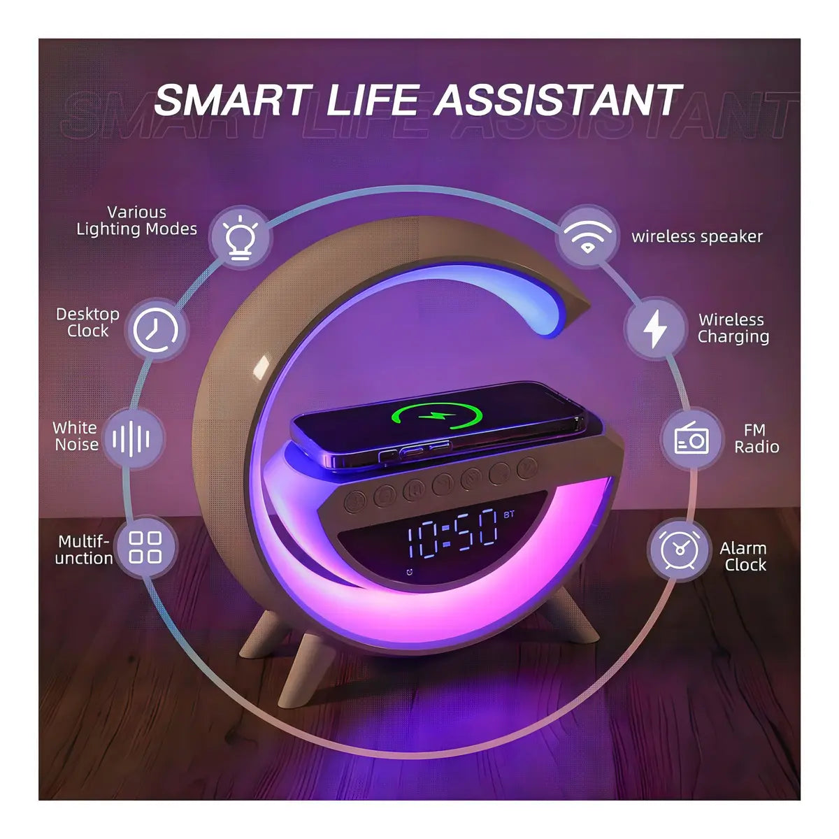 Altavoz Bluetooth Cargador Telefónico