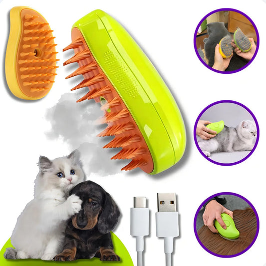 Cepillo humidificador para mascotas